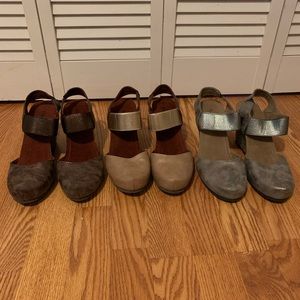Three beautiful pairs of Pierre Dumas wedges!